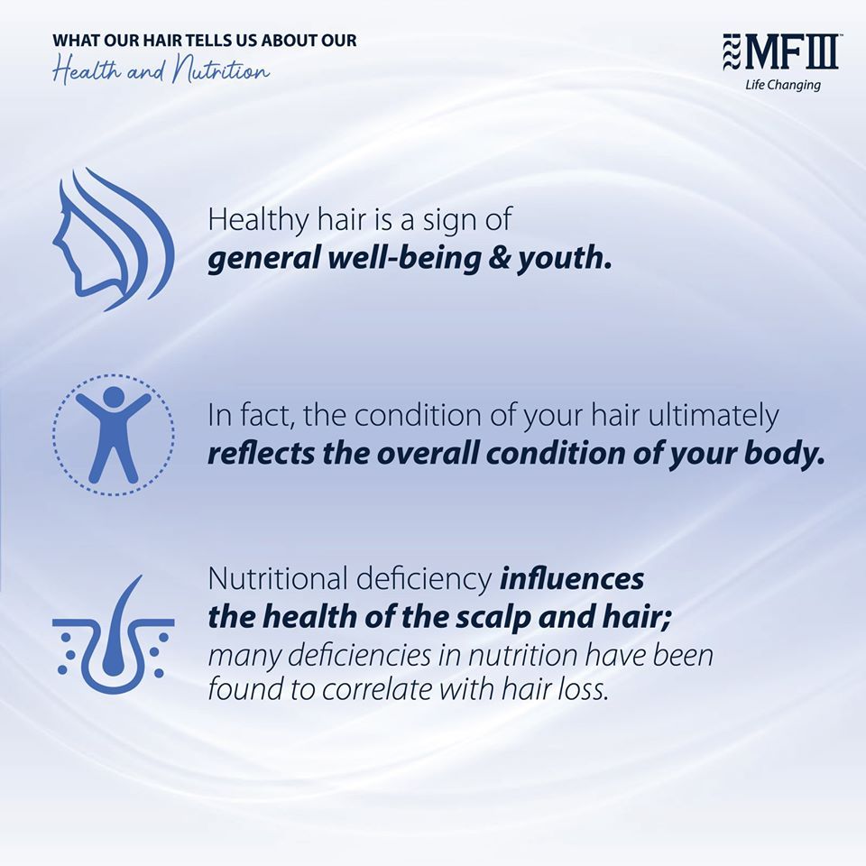 Healthy hair is often an indication of healthy nutrition!